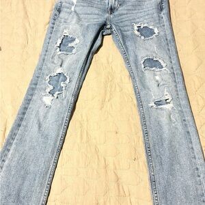 Abercrombie Kids Blue Distressed Jeans